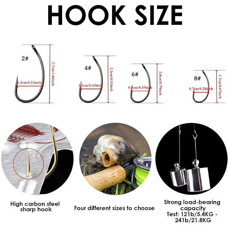 Lead Head Carp Hooks | Carp Fishing Terminal Tackle image 3