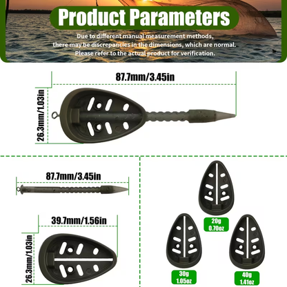 Carp Fishing Bait Dispenser Cage – Lightweight Swimfeeder for Groundbait Delivery, Method Feeder Rigs & Freshwater Coarse Fishing image 3