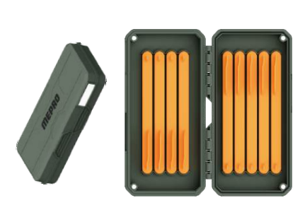 Magnetic Carp Rig Box | Rig Storage Organizer - orange-A