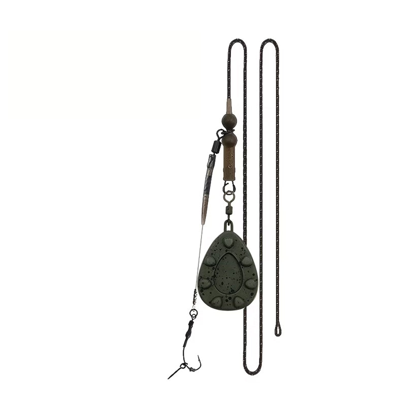Hair Rig Set with Lead | Pre-Tied Carp Fishing Rig - 99g
