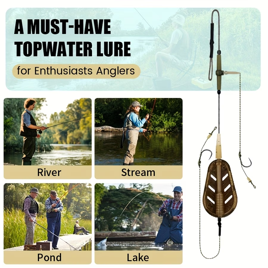 Bait Cage Feeder Rig Set | Pre-Tied Carp Fishing Rig image 4