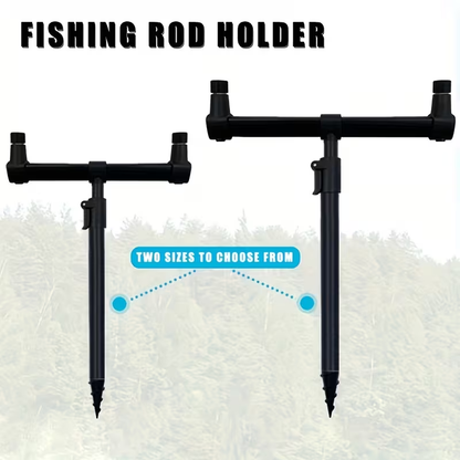 Foldable Fishing Rod Holder Stand with Ground Spikes – Portable Multi-Rod Rack for Carp Fishing, Reservoir Fishing & Outdoor Angling Gear Storage image 4