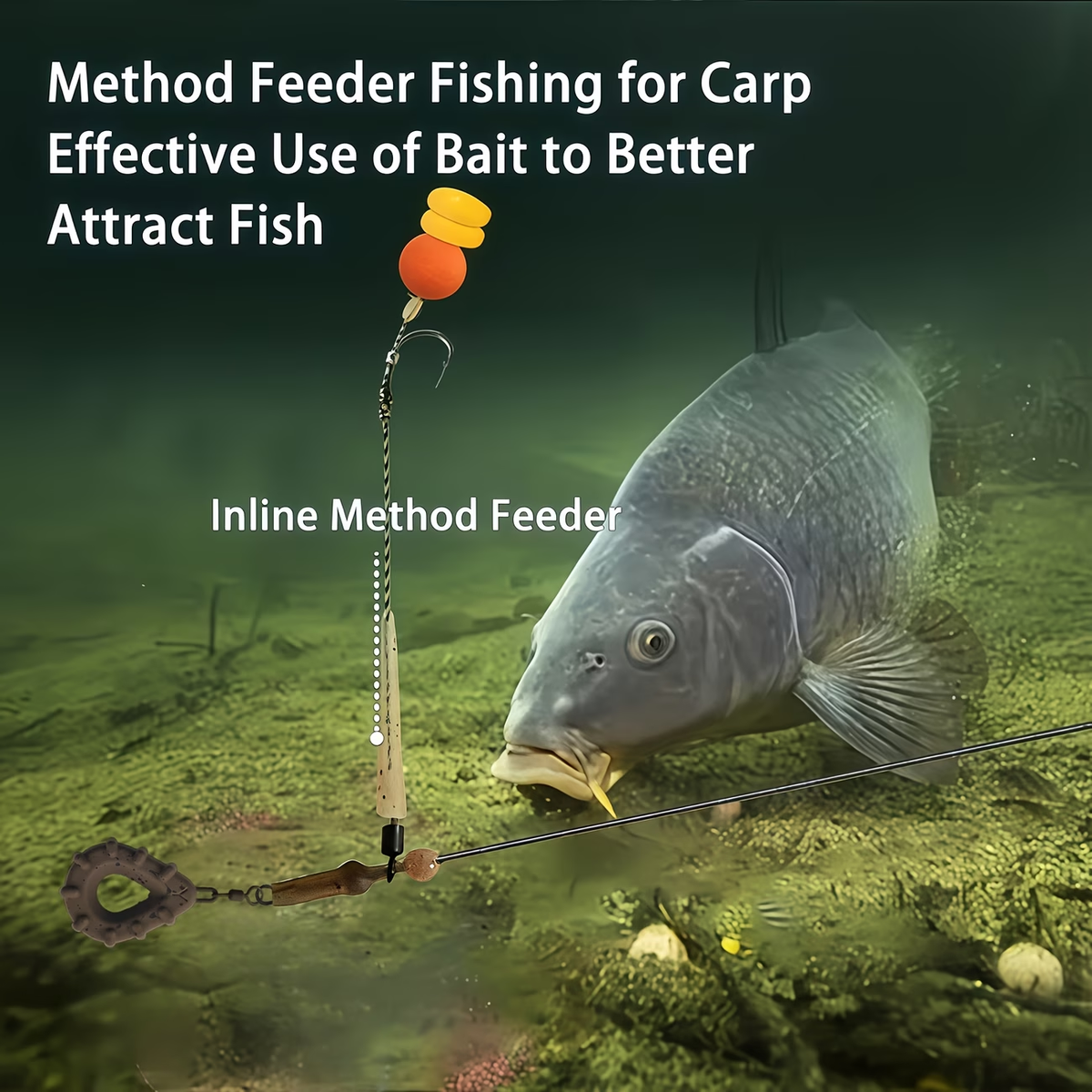 Inline Lead Rig | Pre-Tied Carp Fishing Rig image 4