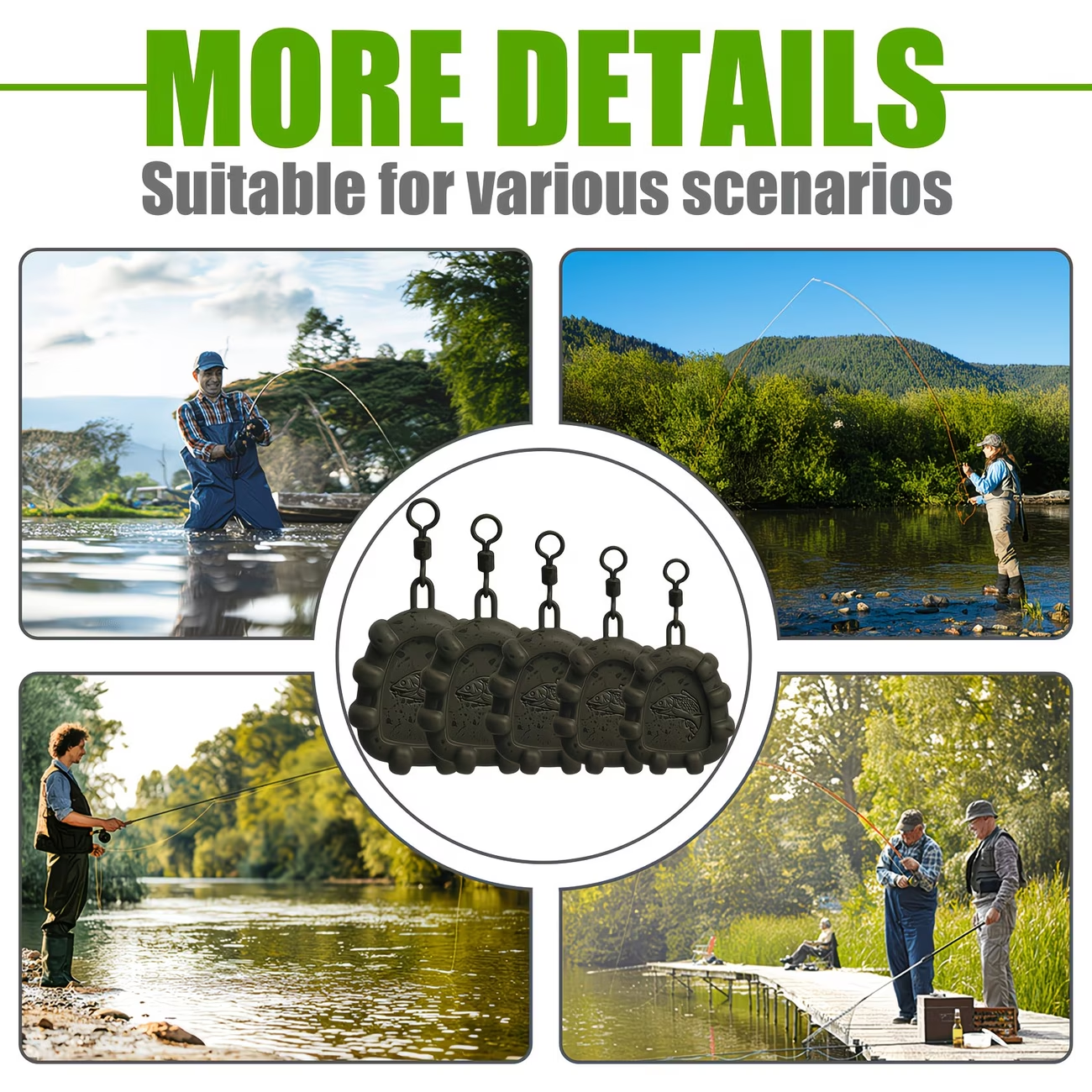 Swivel Carp Lead | Anti Tangle Carp Fishing Terminal Tackle image 4