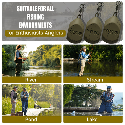 Flat Anti Roll Carp Lead | Carp Fishing Terminal Tackle image 4