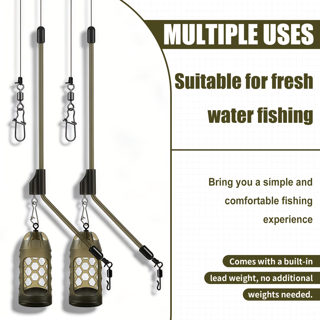 Long Cast Bait Cage Feeder | Carp Fishing Feeder image 4