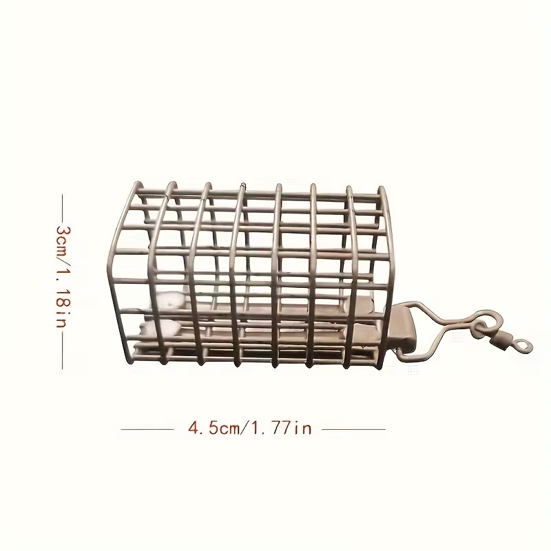 Carp Fishing Metal Method Feeder Cage – Bait Basket Feeder with Swivel Ring, Groundbait Delivery Tackle (30g–60g) for Feeder Rigs image 4