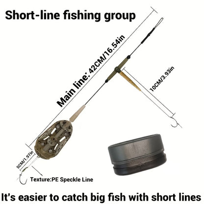 Double Hook Feeder Rig | Pre-Tied Carp Fishing Rig - 50g