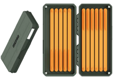 Magnetic Carp Rig Box | Rig Storage Organizer - orange-B