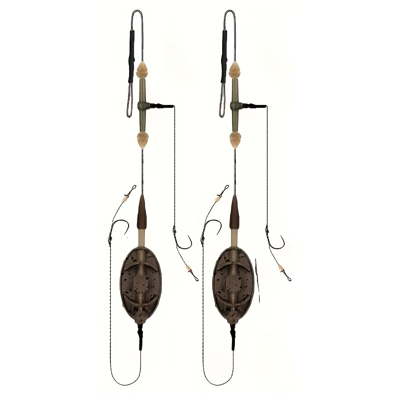 Zinc Alloy Method Feeder Rig | Pre-Tied Carp Fishing Rig - 60g
