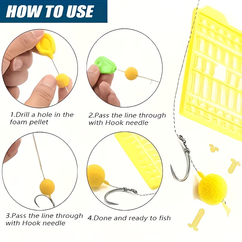 Hair Rig with Boilie Stops | Pre-Tied Carp Fishing Rig image 5