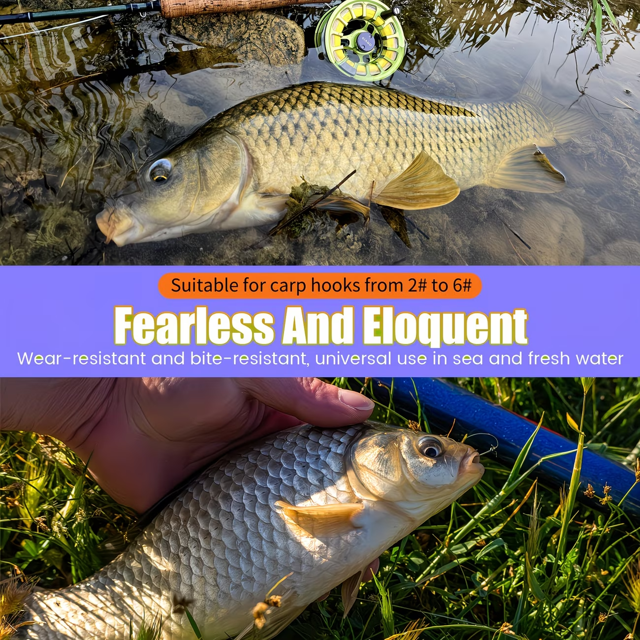 Fluorocarbon Combi Rig | Pre-Tied Carp Fishing Rig image 5