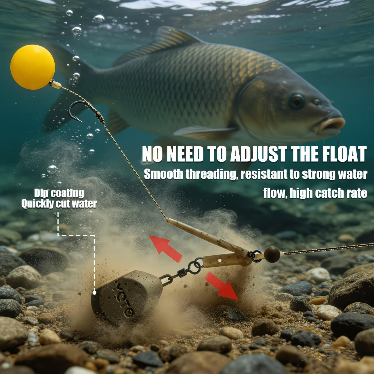 Flat Anti Roll Carp Lead | Carp Fishing Terminal Tackle image 5