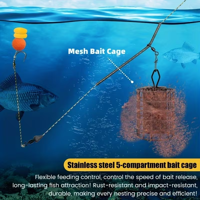 Mesh Bait Cage Feeder | Carp Fishing Groundbait System image 6